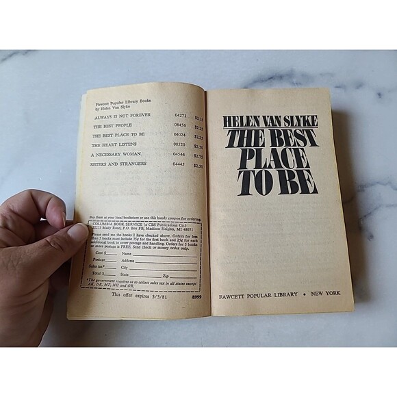 The Best Place To Be By Helen Van Slyke Paperback - Picture 3 of 10